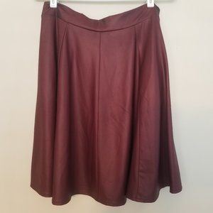 New Forever 21 Burgundy Skirt